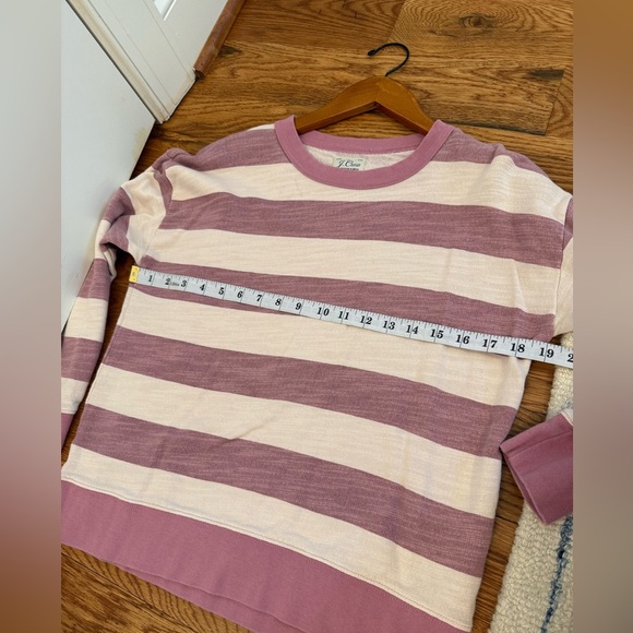 J.Crew Vintage cotton terry relaxed-fit pullover in rugby stripe size XS - Picture 9 of 11